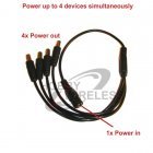 4 in 1 Power Cable Splitter (4x Outputs)