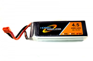 Hobby Wireless 4500mah 14.8v 4S 30C Lipo Battery (Deans)
