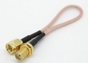 6" (150mm) SMA Female to SMA Male Coax RG-316/U Pigtail Cable Extension