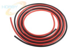 (image for) 14 Gauge Silicone Wire 12" Inches (1' Black/1'Red)