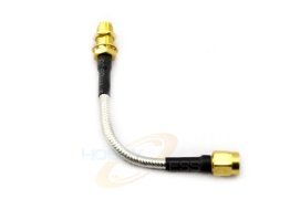 5" (12.7cm) Pigtail High Grade SMA to SMA RG-402 Coax Bendable Extension Cable (image for) 5" (12.7cm) Pigtail High Grade SMA to SMA RG-402 Coax Bendable Extension Cable