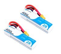 (image for) BETAFPV 450mAh 2S 45C Lipo Battery XT30 (2PCS)