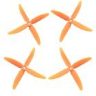 HQ PROP 4-BLADE/QUADBLADE 5X4X4 4 PROPELLER SET 2CW 2CCW (ORANGE) (image for) HQ PROP 4-BLADE/QUADBLADE 5X4X4 4 PROPELLER SET 2CW 2CCW (ORANGE)