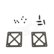 Carbon Fiber Flight Controller Mount with Standoffs (image for) Carbon Fiber Flight Controller Mount with Standoffs