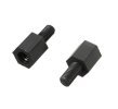 (image for) Black Nylon Hex Spacer Male-Female (6mm X 6mm) M3 Standoffs (12 pcs)