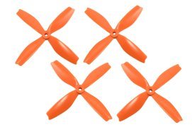 HQ PROP QUAD-BLADE DPS 5x4x4 Orange (2CW+2CCW) (image for) HQ PROP QUAD-BLADE DPS 5x4x4 Orange (2CW+2CCW)