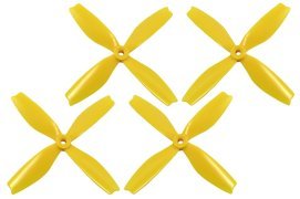 HQ PROP QUAD-BLADE DPS 5x4x4 Yellow (2CW+2CCW) (image for) HQ PROP QUAD-BLADE DPS 5x4x4 Yellow (2CW+2CCW)