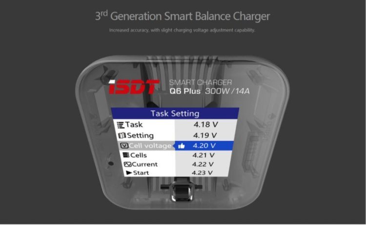 ISDT Q6 PLUS POCKET BATTERY BALANCE CHARGER 300W 14A