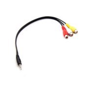 (image for) FSV2009 30cm RCA Female to 4p ST 3.5mm AV Cable