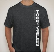 (image for) Gray HOBBY WIRELESS "FPV With Style" T-Shirt (SMALL)