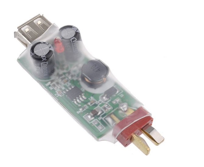 2-6S Lipo Battery Chg Adapter for Mobile Device ( USB to DEANS)