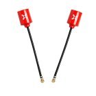 (image for) Foxeer 5.8G Micro Lollipop 2.5dBi High Gain Super Tiny Omni UFL RHCP Antennas (2pcs) - PA1448 Red