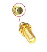 SMA Female to SMA Female Feed-Through Bulkhead Adapter (image for) SMA Female to SMA Female Feed-Through Bulkhead Adapter