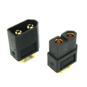 (image for) XT-60 Connector Set Black (male/female) (XT60 Plug)